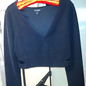 Express long sleeve crop top